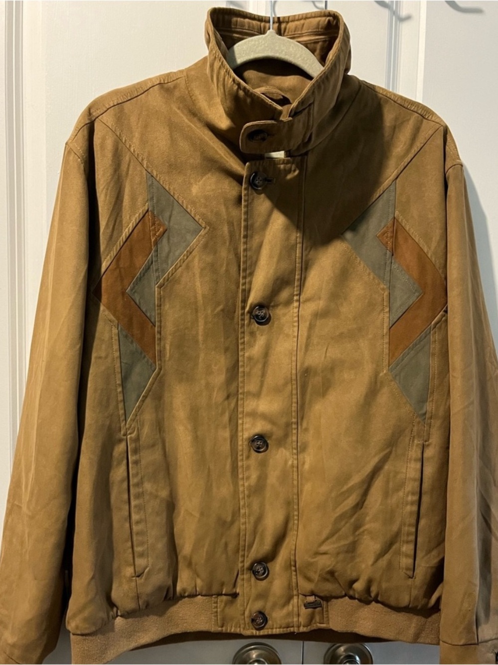 Redpoint Vintage Men's Lined Faux Suede-Accent Jacket -